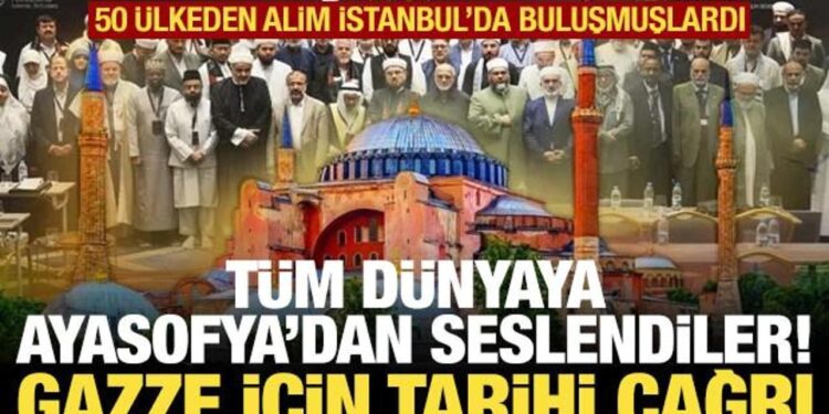 Dünyanın gözü bu kararlarda! Gazze için Ayasofya’dan tarihi çağrı!