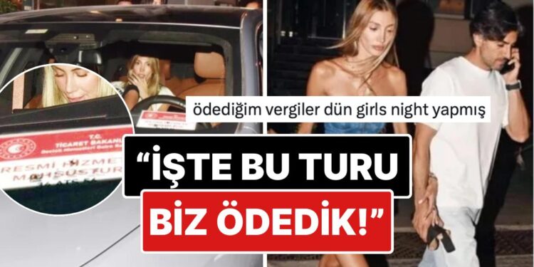 Hakkında İnceleme Başlatılan Şevval Şahin’in “Resmi Hizmete Mahsustur” Yazılı Araçtaki Görüntüleri Tepki Çekti