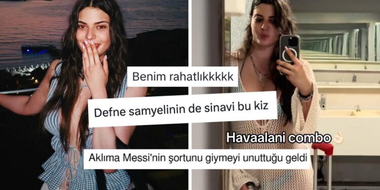 Havalimanına Bikinili Gelen Derin Talu Ortalığı Fena Karıştırdı