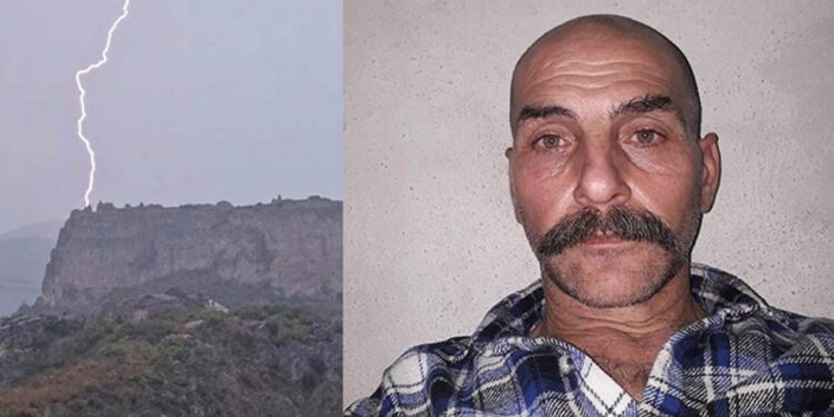 Hayvan otlatırken feci ölüm! Üzerine yıldırım düştü