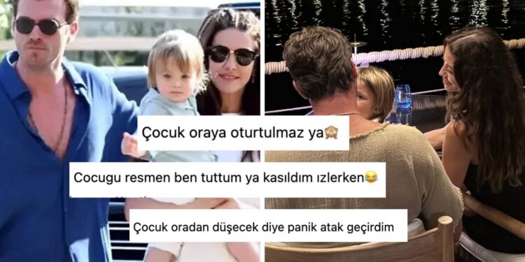 Kıvanç Tatlıtuğ ve Minik Klonu Kurt Efe’nin Tekne Pozu Yürekleri Ağza Getirdi!