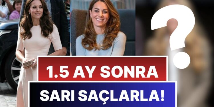 Prens ve Prenses 7 Hafta Sonra İlk Kez Görüntülendi: Kate Middleton Görevine Yeni Sarı Saçlarıyla Döndü!