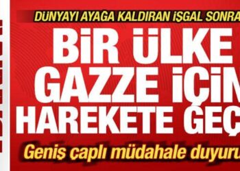 Son dakika: Bir ülke Gazze için harekete geçti! Geniş çaplı müdahale duyurusu