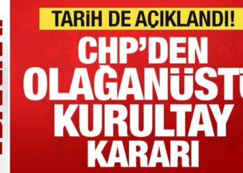 Son dakika: CHP’den olağanüstü kurultay kararı! Tarih açıklandı