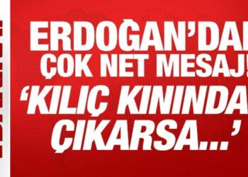 Son Dakika: Cumhurbaşkanı Erdoğan’dan YPG’ye net mesaj: Kılıç kınından çıkarsa…!