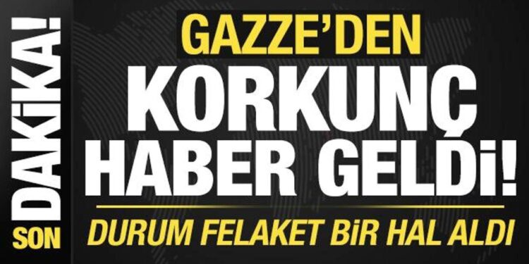 Son dakika: Filistin’den korkunç haber geldi! Durum felaket bir hal aldı…