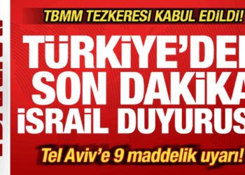 Son dakika: TBMM tezkeresi kabul edildi! Türkiye’den İsrail duyurusu! Tüm ülkelere mesaj