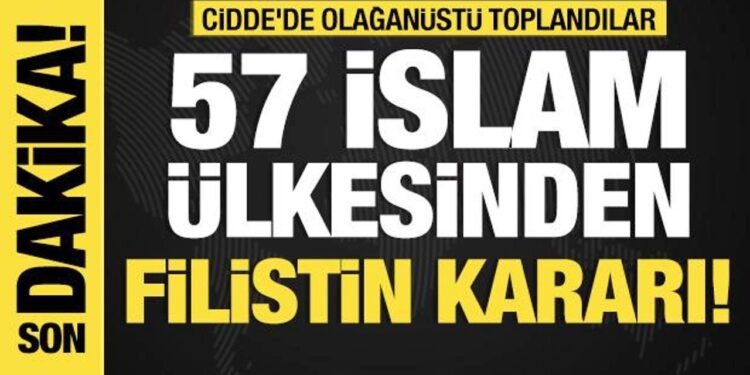 Son dakika…İİT Olağanüstü Dışişleri Bakanları Konseyi Toplantısı’ndan ortak bildiri!