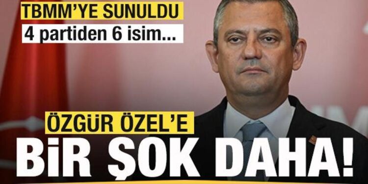 TBMM’ye yeni dosyalar sevk edildi! Özgür Öze’le bir şok daha! 4 partiden 6 isim…