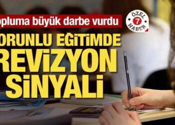 Topluma büyük darbe vurdu! ‘Zorunlu eğitimde revizyon’ sinyali