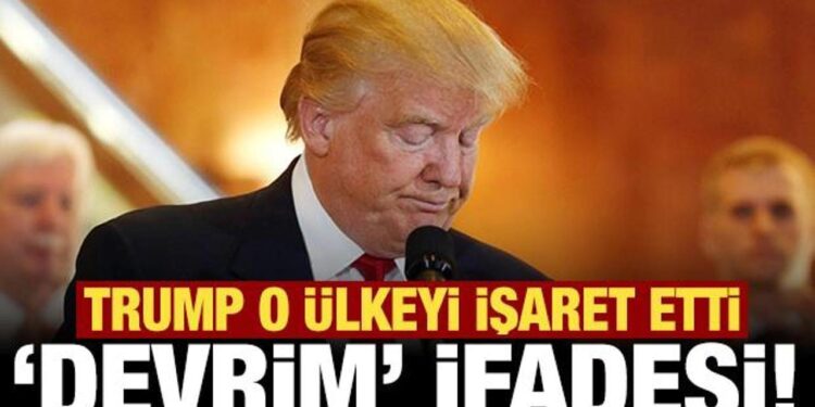Trump o ülkeyi işaret etti: Devrim var gibi görünüyor