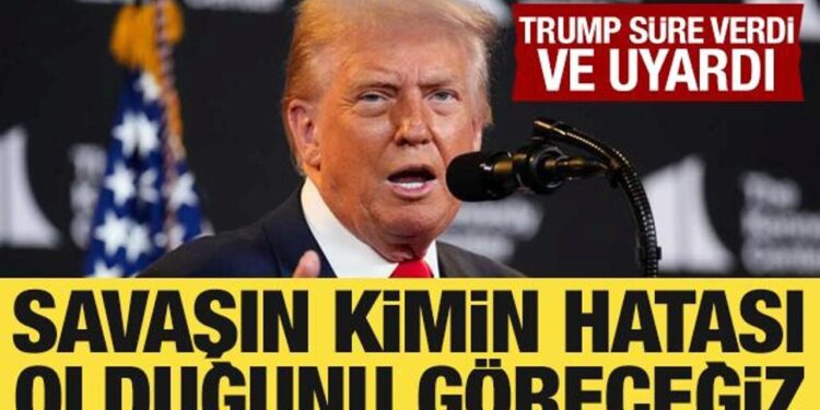 Trump: Önümüzdeki 2 hafta önemli