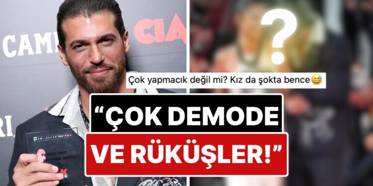 Venedik Film Festivali’ne Sevgilisiyle Uyumlu Kombinleriyle Katılan Can Yaman’ın Hareketleri Dile Düştü