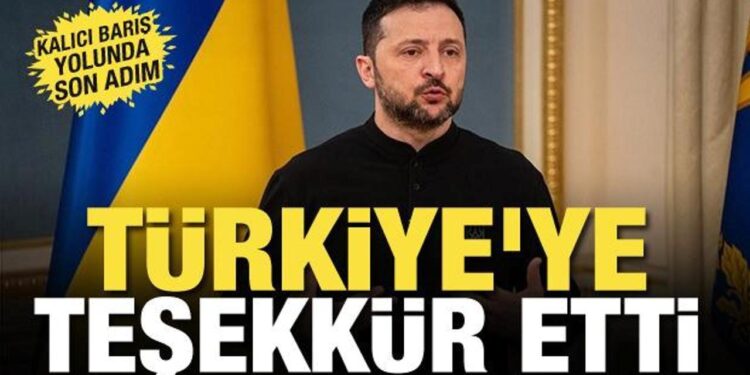 Zelenskiy’den Türkiye’ye teşekkür paylaşımı