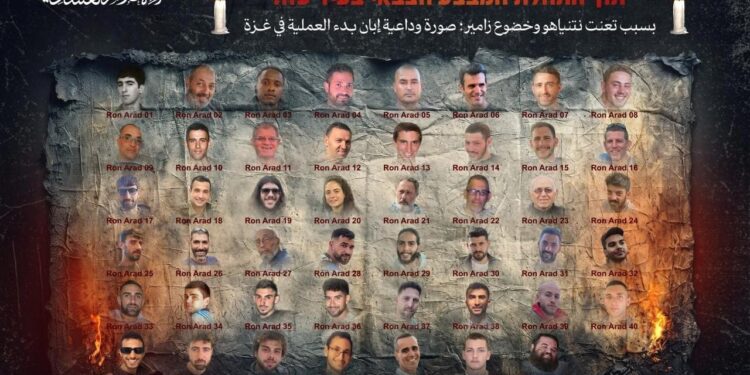 47 esirin fotoğrafıyla İsrail’e uyarı