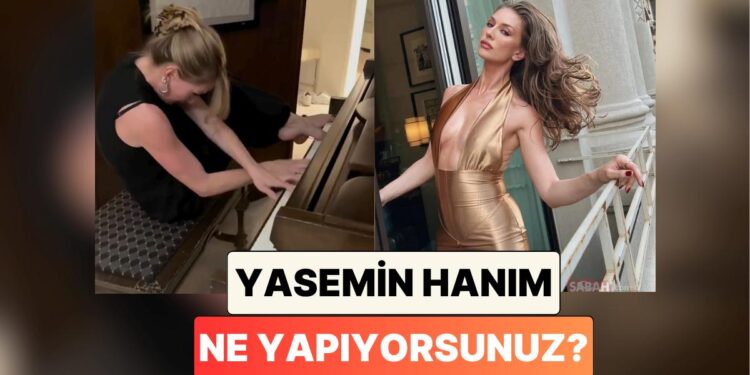 Ahtapot musun Örümcek misin? Yasemin Kay Allen Elleri ve Ayaklarıyla Piyano Çaldığı Anları Paylaştı
