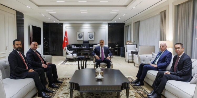 Bakan Fidan, Irak Türkmen Cephesi Başkanı Ağaoğlu ile görüştü