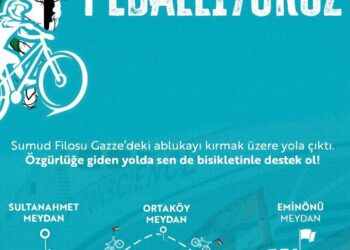 Bisikletli gençler Sumud Filosu için pedallayacak