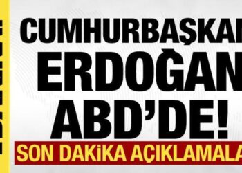 Cumhurbaşkanı Erdoğan ABD’de! Son dakika açıklamalar