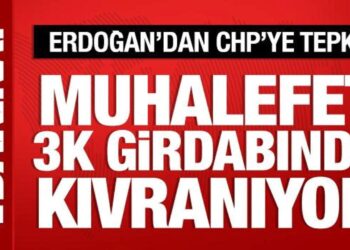 Cumhurbaşkanı Erdoğan: Muhalefet 3K girdabında kıvranıyor