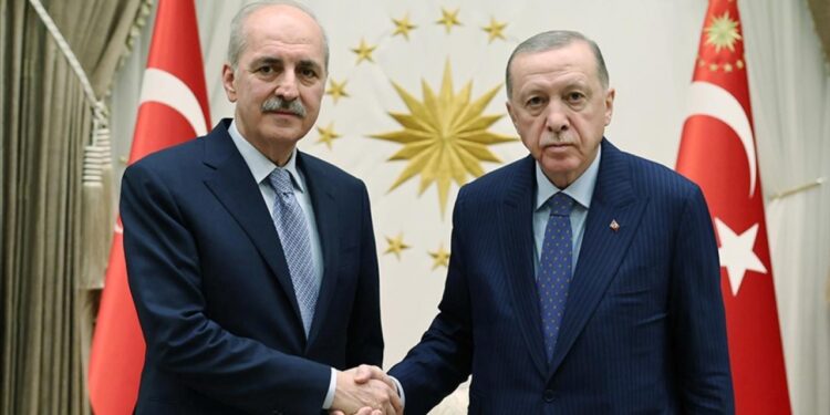 Cumhurbaşkanı Erdoğan, Numan Kurtulmuş’u kabul etti