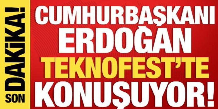 Cumhurbaşkanı Erdoğan TEKNOFEST’te konuşuyor!