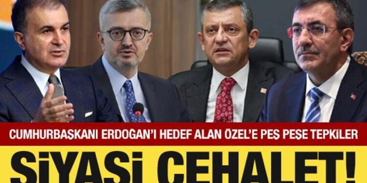 Cumhurbaşkanı Erdoğan’ı hedef alan Özgür Özel’e peş peşe tepkiler!