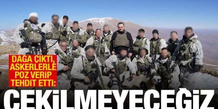 Dağa çıktı, askerlerle poz verip tehdit etti: Çekilmeyeceğiz