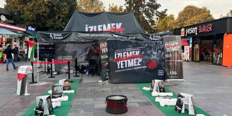 Deniz Feneri Derneğinden Eyüpsultan’da Gazze için farkındalık etkinliği