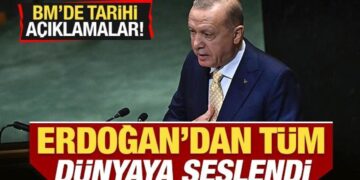 Erdoğan’dan BM’de tarihi Filistin açıklaması! Tüm dünyaya seslendi