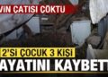 Erzurum’da evin çatısı çöktü: 3 ölü, 2 yaralı