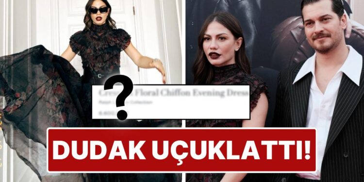 Eşref Rüya’nın Tanıtımı İçin Çağatay Ulusoy’la Cannes’a Giden Demet Özdemir’in Elbisesinin Fiyatı Şoke Etti!