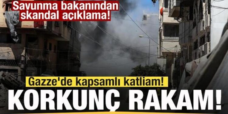 Gazze’de kapsamlı katliam! Korkunç rakamlar! İsrail’den skandal açıklama!