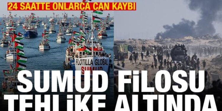 Gazze’de son 24 saatte 61 can kaybı! Sumud filosu tehlike altında