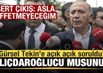 Gürsel Tekin’e açık açık soruldu! Kılıçdaroğlucu musunuz? Sert çıkış: Asla affetmeyeceğim