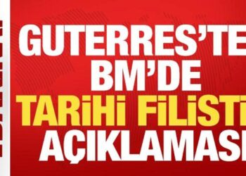 Guterres’ten BM’de tarihi açıklama: Filistinliler için devlet kurmak bir hak