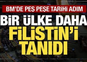 İngiltere, Kanada, Fransa… BM’de peş peşe tarihi adım! Çok sayıda ülke Filistin’i tanıdı