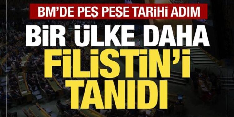 İngiltere, Kanada, Fransa… BM’de peş peşe tarihi adım! Çok sayıda ülke Filistin’i tanıdı