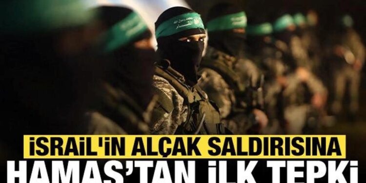 İşgalci İsrail’in alçak saldırısına Hamas’tan ilk tepki!