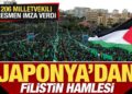 Japonya’dan son dakika Filistin hamlesi! 206 milletvekili resmen imza verdi