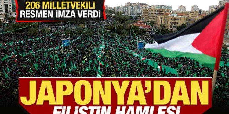 Japonya’dan son dakika Filistin hamlesi! 206 milletvekili resmen imza verdi