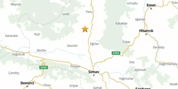 Kütahya’da Korkutan Deprem: 4.1 ile Sallandı