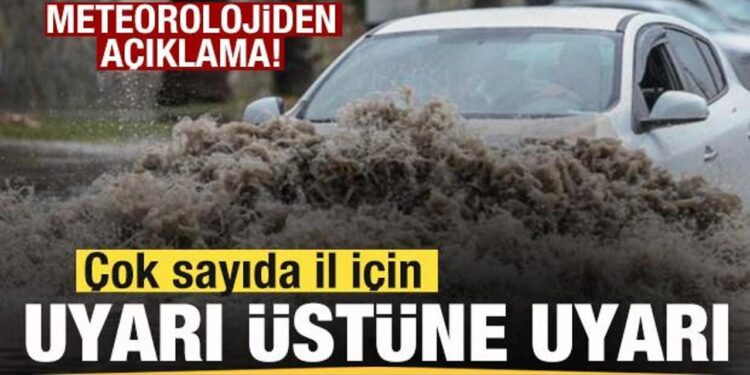 Meteorolojiden son dakika açıklaması! Çok sayıda il için uyarı
