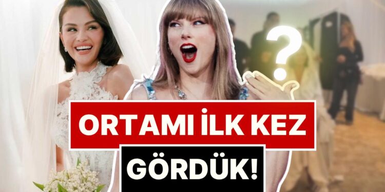 Ortamı İlk Kez Gördük: Düğünde Telefona İzni Olan Tek Kişi Olan Taylor Swift’ten Selena Gomez Videosu Geldi!