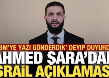 Şara’dan İsrail açıklaması! ‘BM’ye yazı gönderdik’