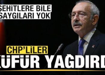 Şehitlere bile saygıları yok! CHP’liler küfür yağdırdı