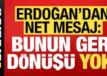 Son dakika… Erdoğan net mesaj verdi: Buradan geri dönüşü yok!