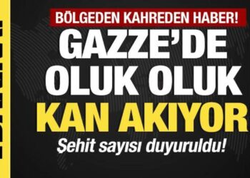 Son dakika… Gazze’de kan oluk oluk! Şehit sayısı duyuruldu!