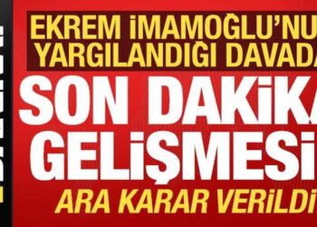 Son dakika haberi: Ekrem İmamoğlu’nun yargılandığı davada ara karar verildi!