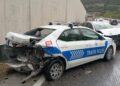 Son dakika: Polis aracına otomobil çarptı: 2’si polis 8 yaralı